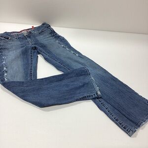 Princy By Jessica Simpson Jeans Flare Leg Low Rise Twisted Size 11 Vintage Y2K